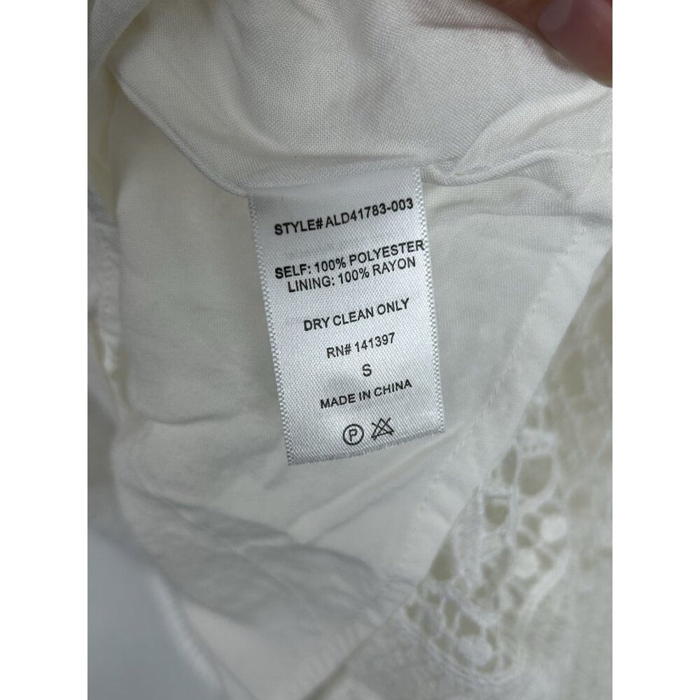 Astr The Label Anthropologie Dress Women S  White Mini Sleeveless Shift Lace Boh - Picture 7 of 13